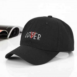 Letter LOSER LOVER Embroidered Baseball Cap English Curved Cap Hat