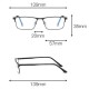 Lightweight Blue Light Blocking Optical Eyeglasses Business Metal Frame Computer Reading Glasses