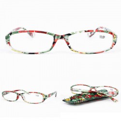 Lightweight Full Frame Floral Resin Reading Glasses Anti-Fatigue Computer Presbyopic Glasses