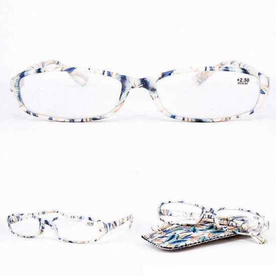 Lightweight Full Frame Floral Resin Reading Glasses Anti-Fatigue Computer Presbyopic Glasses