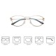 Lightweight Metal Optical Round Frame Reader Reading Plain Glasses For Men And Women