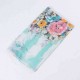 Linen Lightweight Peony Chiness Watercolor Painting Scarf Summer Breathable Flower Shawl For Women