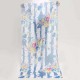 Linen Lightweight Peony Chiness Watercolor Painting Scarf Summer Breathable Flower Shawl For Women