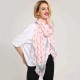 Linen Lightweight Simple Wave Point Print Scarf Wraps Women Fashion Summer Shawl