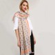 Linen Lightweight Simple Wave Point Print Scarf Wraps Women Fashion Summer Shawl