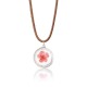 Lovely Dried Flowers Crystal Ball Pendant Wax Rope Clavicle Necklaces