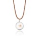 Lovely Dried Flowers Crystal Ball Pendant Wax Rope Clavicle Necklaces