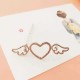 Lovely Hollow Heart Shape Side Wing Hair Clips Barrettes Hair Accessories for Girls Women