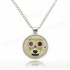 Lovely Owl Animal Glass Cabochon Silver Chain Pendant Necklace