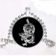 Luminous Steampunk Skull Glow Light Charm Men Women Necklace