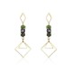 Luxury 18K Gold Plated Geometric Drop Earrings Elegant Ear Stud Best Gift for Women