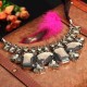 Luxury Big Crystal Statement Geometry Ribbon Chain Chunky Necklace