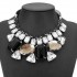 Luxury Big Crystal Statement Geometry Ribbon Chain Chunky Necklace