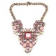 Luxury Crystal Water Drop Flower Choker Statement Pendant Necklace