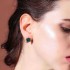 Luxury Emerald Lady Earring Rhinestone Ear Stub For Elegant Women