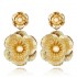 Luxury Flower Vintage Pearls Big Dangle Earrings Jewelry  Earring Gift For Women