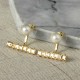 Luxury Pearl Rhinestones Silver Earring Cute Ear Jacket Stud Gift for Girls Women