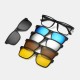 Magnetic Frame Six-in-one Sunglasses Glasses Frame Five-piece Sunglasses Retro Men And Women Polarized Sunglasses