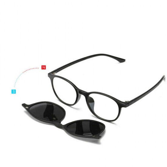 Magnetic Frame Six-in-one Sunglasses Glasses Frame Five-piece Sunglasses Retro Men And Women Polarized Sunglasses