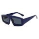 Men Anti-UV PC Lens Glasses Irregular Square Sunglasses