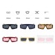 Men Anti-UV PC Lens Glasses Irregular Square Sunglasses