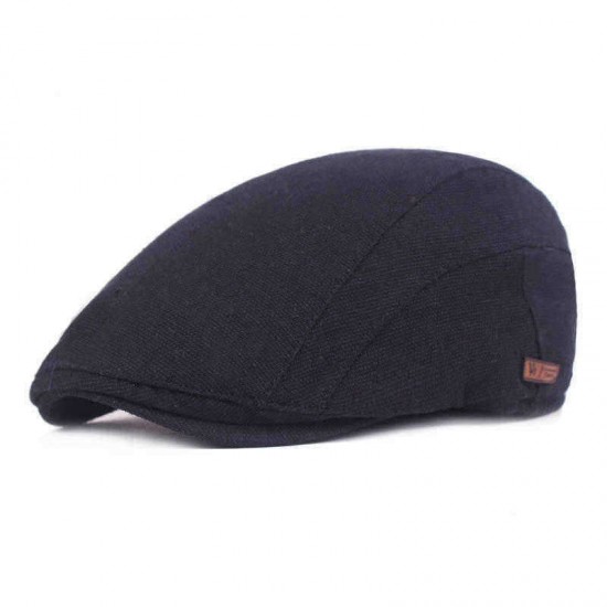 Men Cotton Beret Caps Forward Caps Outdoor Travel Hats Retro Hat