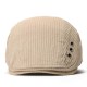 Men Cotton Button Double-Sided Adjustable Painter Beret Hat Newsboy Flat Caps