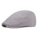 Men Cotton Double-Sided Adjustable Painter Beret Caps Newsboy Cabbie Flat Hat