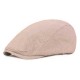 Men Cotton Double-Sided Adjustable Painter Beret Caps Newsboy Cabbie Flat Hat