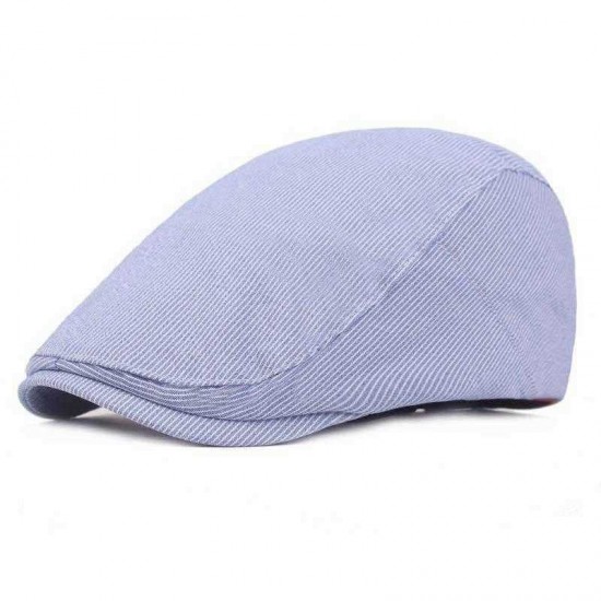 Men Cotton Double-Sided Adjustable Painter Beret Caps Newsboy Cabbie Flat Hat