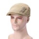 Men Cotton Letter Embroidered Double-Sided Adjustable Painter Beret Hat Newsboy Flat Caps