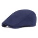 Men Cotton Plain Adjustable Painter Beret Hat Newsboy Cabbie Flat Caps