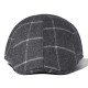 Men Cotton Retro Plaid Painter Beret Hat Outdoor Winter Newsboy Ivy Flat Caps