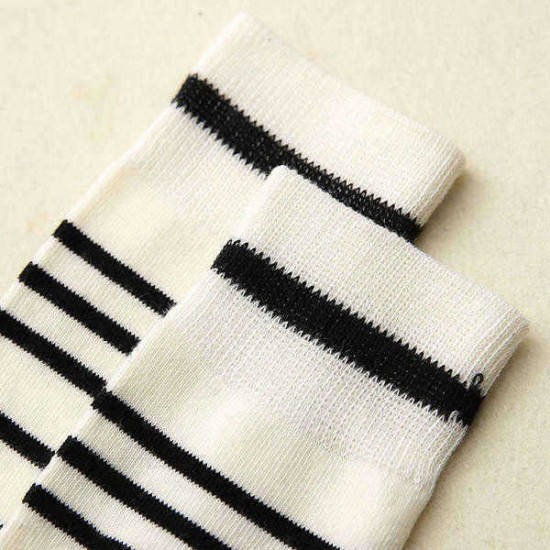 Men Cotton Stripe Patchwork Ankle Socks Low Cut Outdoor Sport Sneaker Slippers Sock