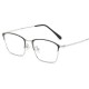 Men Light Metal PC Anti-fatigue Anti-blue Light Vogue Square Clear Lens Optical Glasses