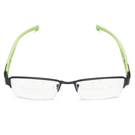 Men Metal Anti-fatigue Progressive Color Change Multi-focus Far And Near Use Reading Glasses