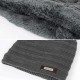 Men Plus Velvet Knit Hat Scarf Set Vintage Winter Thicken Earmuffs Beanie Hat With Neck Cover