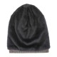 Men Plus Velvet Knit Hat Scarf Set Vintage Winter Thicken Earmuffs Beanie Hat With Neck Cover