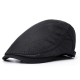 Men Polyester Mesh Breathable Beret Hat Adjustable Sunshade Visor Ivy Newsboy Caps