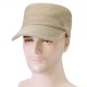 Men Simple Vogue Linen Solid Color Flat Hats Sunshade Casual Outdoors Adjustable Caps