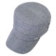 Men Simple Vogue Linen Solid Color Flat Hats Sunshade Casual Outdoors Adjustable Caps