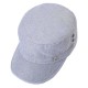 Men Simple Vogue Linen Solid Color Flat Hats Sunshade Casual Outdoors Adjustable Caps