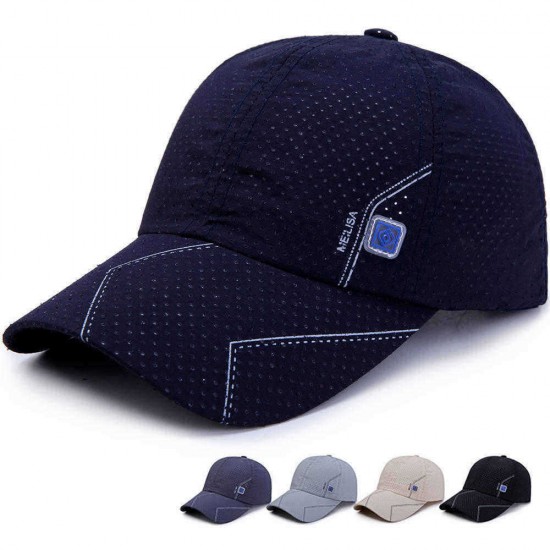 Men Summer Breathable Quick-Drying Baseball Cap Sunshade Sun Protection Hat Visor