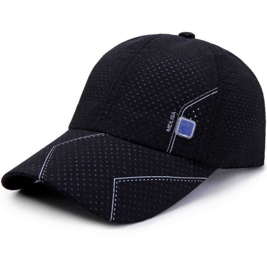 Men Summer Breathable Quick-Drying Baseball Cap Sunshade Sun Protection Hat Visor