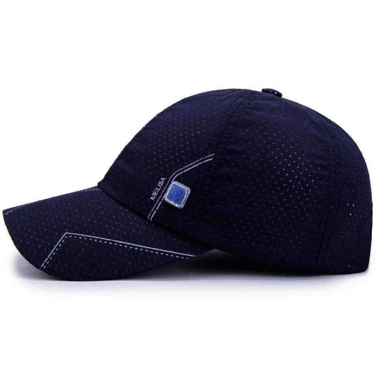 Men Summer Breathable Quick-Drying Baseball Cap Sunshade Sun Protection Hat Visor