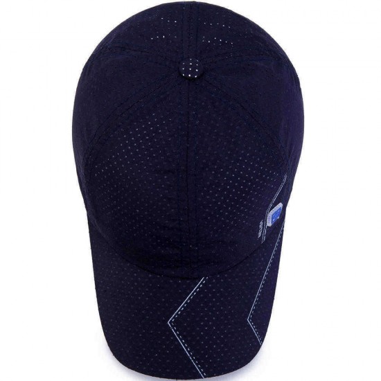 Men Summer Breathable Quick-Drying Baseball Cap Sunshade Sun Protection Hat Visor