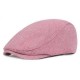 Men Summer Linen Adjustable Painter Beret Hat Newsboy Cabbie Flat Caps