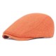 Men Summer Linen Adjustable Painter Beret Hat Newsboy Cabbie Flat Caps