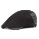 Men Summer Mesh Breathable Beret Caps Forward Caps Outdoor Travel Hats Retro Hat