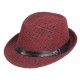 Men Summer Woven Straw Hat Outdoor Sun Protection Wild Brimmed Jazz Hat Visor